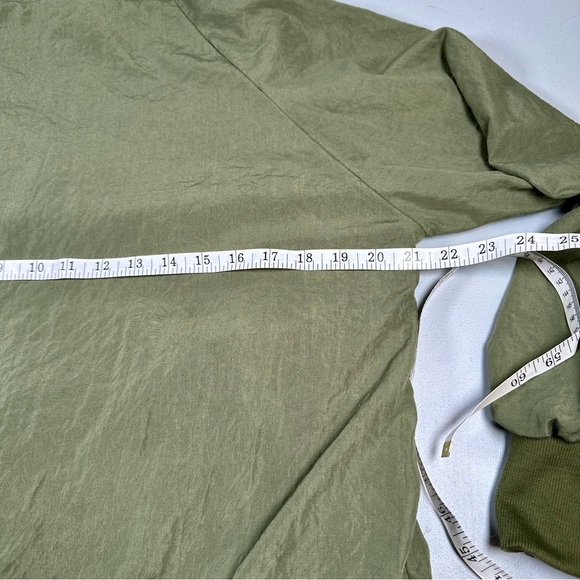 Caihongyu VINTAGE Men’s XL Moss Green Bomber Jacket Full Zip Lightweight - Picture 7 of 10
